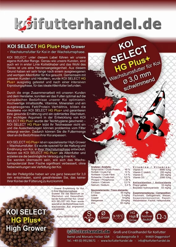 Koi Select Premium Koifutter